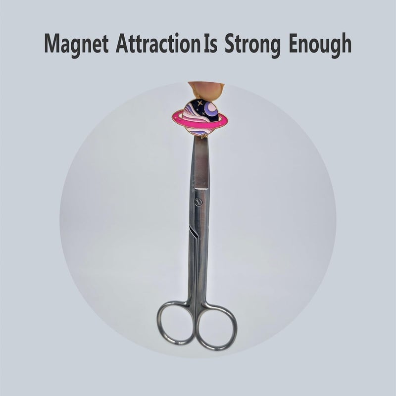 MAGNEECH 2pcs Planets Needle Minder，Magnetic Needle Minders for Cross Stitch and Embroidery - Keep Your Needles Secure - Image 2